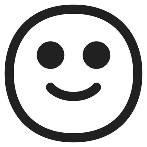 Slightly Smiling Face Icon Fluentui Emoji Mono Iconpack Microsoft