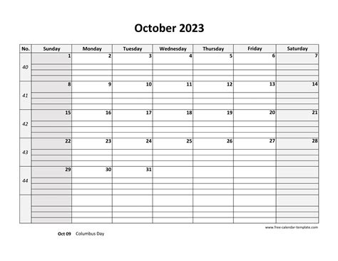 Print Calendar 2023 October Mobila Bucatarie 2023