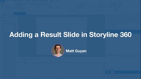 Adding A Result Slide In Storyline 360 Youtube