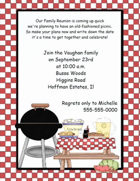 Also the ppt template is compatible on all versions of microsoft. Family Reunion Invitation Sample Elegant 26 Picnic ...