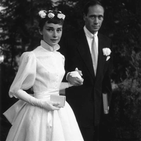 A Look Back At Audrey Hepburns Iconic Wedding Dresses
