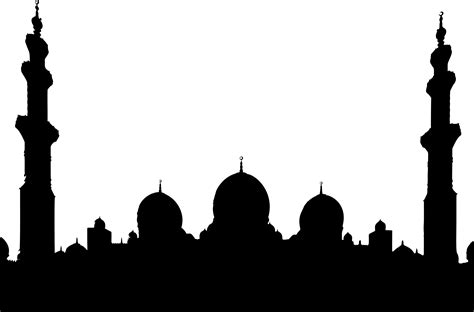 Gambar Masjid Siluet Vektor Nusagates