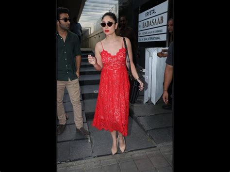 Kareena Kapoor Khan Red Dress Photoshoot