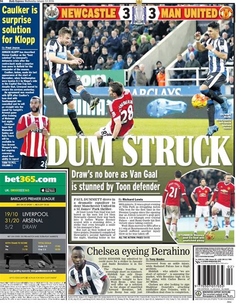 Nick Sutton On Twitter Daily Express Express Barclay Premier League