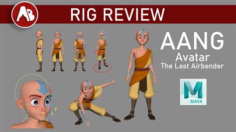 Aang Avatar The Last Airbender Free Maya Animation Rig Review