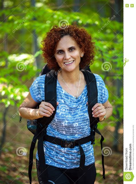 Hiking On A Forest Trail Stock Image Image Of Natural 70774573