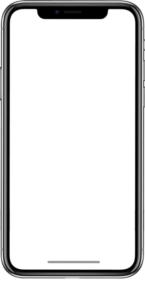 Blank iPhone X and 11 Frame Mockup Template png image
