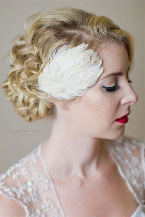 3.0 out of 5 stars. White Feather Hair Piece Bridal Accessory | Etsy