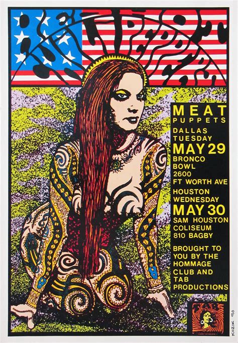 Red Hot Chili Peppers Original Concert Poster Limited Runs
