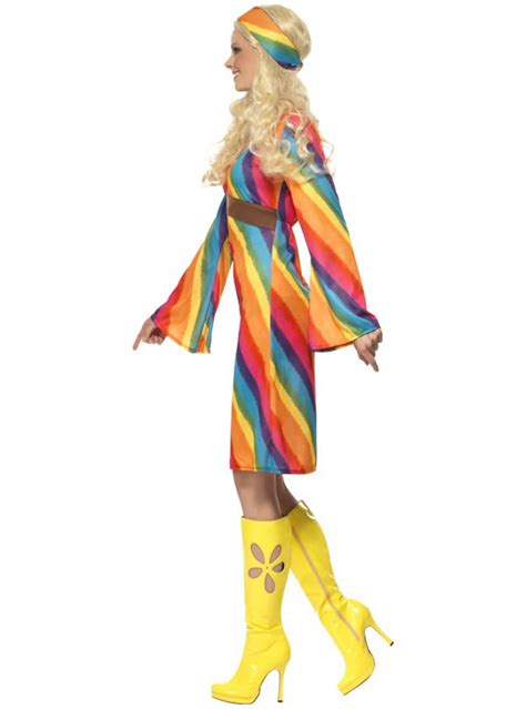 Disfraz De Hippie Arco Iris Para Mujer Funidelia