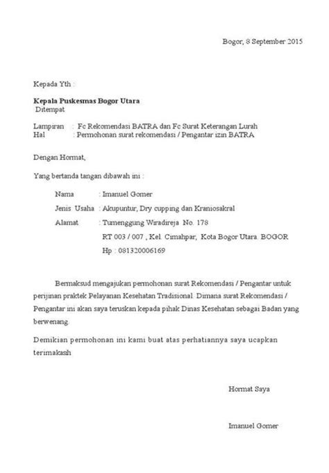 Contoh Surat Permohonan Rekomendasi Bantuan Ke Kemenag  IMAGESEE