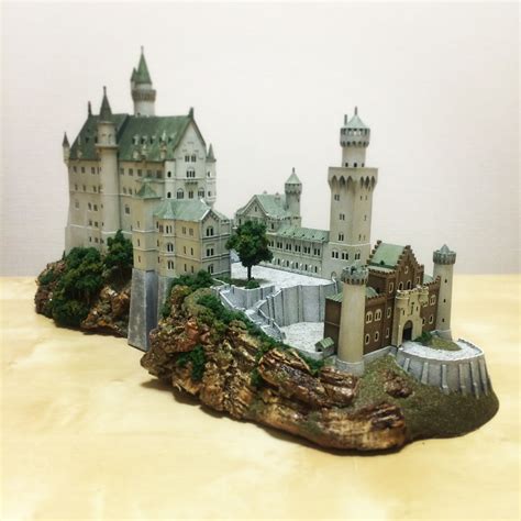 Schloss Neuschwanstein Plastic Modelcastlebuilding Beautiful