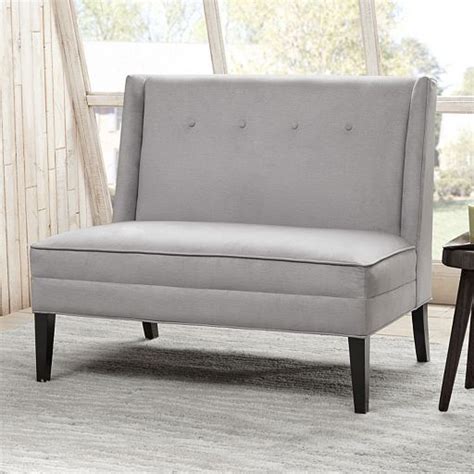 Madison Park Brinley Button Tufted High Back Settee High Back Settee