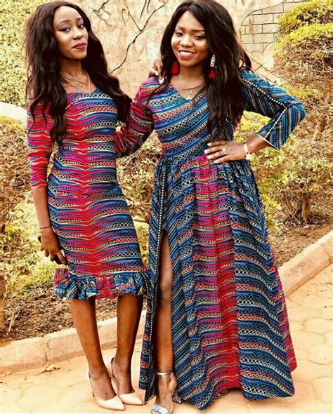 Clipkulture Zambian Ladies In Beautiful Chitenge Dresses For Chilanga