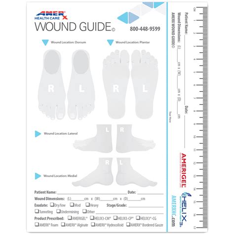 Wound Care Measurement Guide Pads Amerx Health Care
