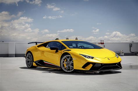 Lamborghini Amarillo Performante Huracan Sight Fondo De Pantalla