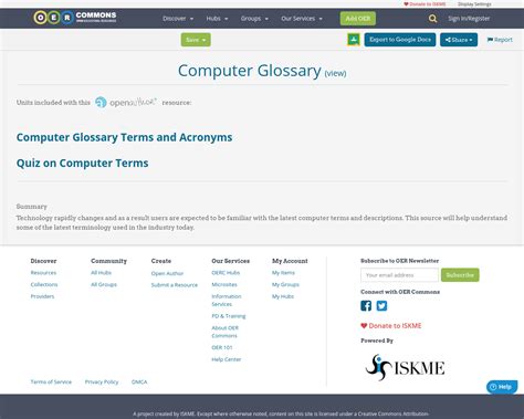 Computer Glossary Oer Commons