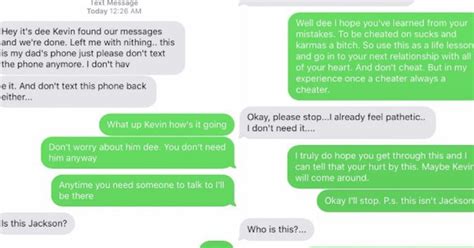 cheating girl texts wrong number gets heartwarming advice