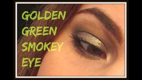 Golden Green Smokey Eye 5 Minutes Tutorial Youtube