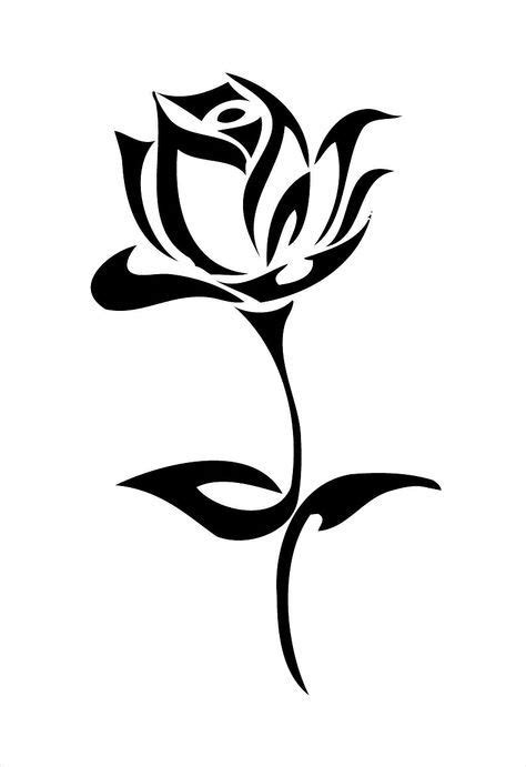 View realistic tattoo of roses on side. 18 Rose stencil Pins you might like | Rose stencil ...