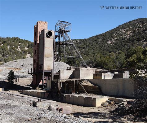 Headframe And Mine Building Ruin At The Kelly Mine Western Mining History