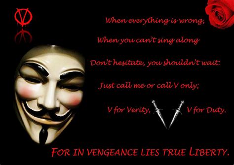 A quote can be a single line from one character or a memorable dialog between several characters. V for Vendetta: Poems