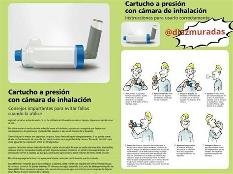 Técnica De Uso De Un Inhalador Presurizado En Combinación Con La Cámara Farmacia Enfermeria