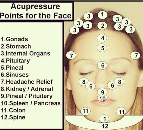 Acupressure Points For The Face