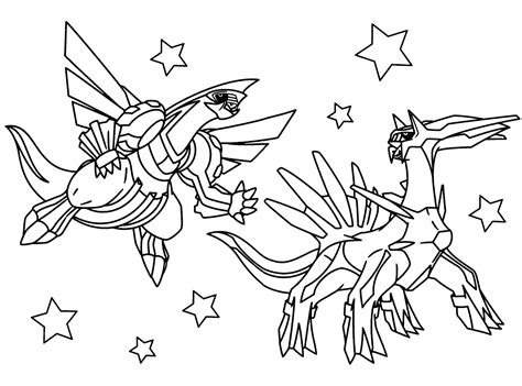 Dialga Coloring Page Coloring Home