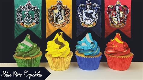 how to make harry potter cupcakes gryffindor slytherin hufflepuff an harry potter