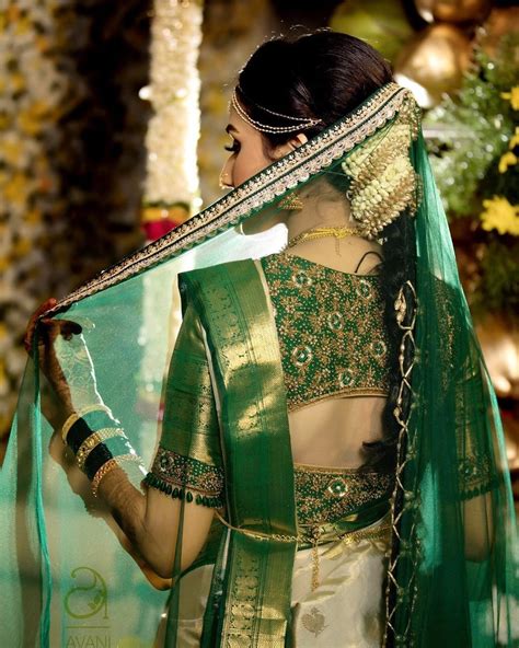 Latest Silk Saree Blouse Designs For South Indian Brides Latest