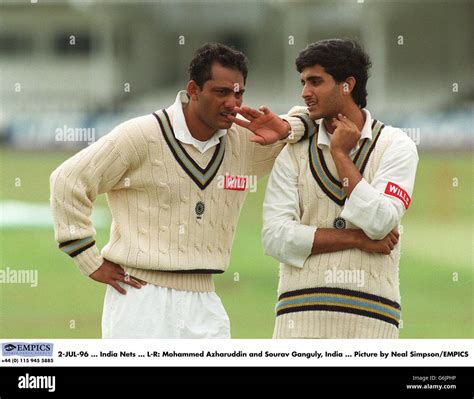 Mohammed Azharuddin And Sourav Ganguly Hi Res Stock Photography And