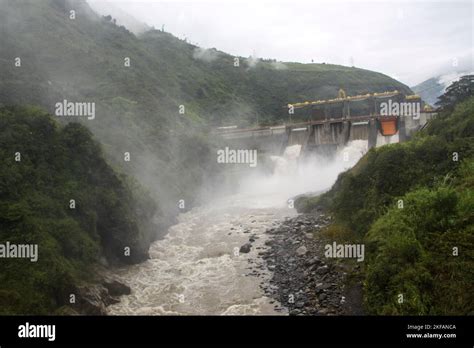 The Hydro Electric Dam Power Plant At Baños Ecuador On The Rio Pastaza