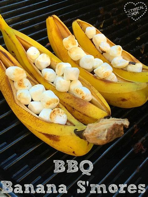 Banana Smores On The Grill Dessert On The Bbq