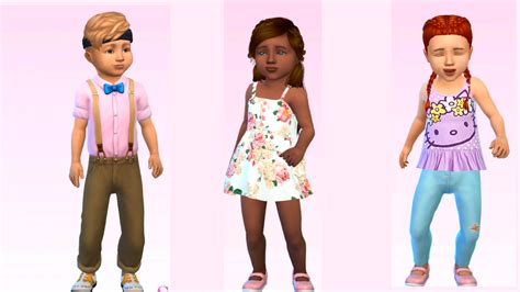 Cc Collection For Toddlers Sims 4 Toddler Toddler Cc Sims 4 Lookbook