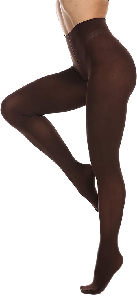 Frola Women S Denier Semi Opaque Solid Color Footed Pantyhose Tights Amazon Co Uk Clothing