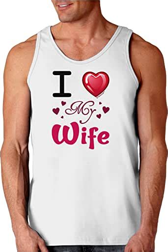Tooloud I Love Heart My Wife Loose Tank Top Clothing