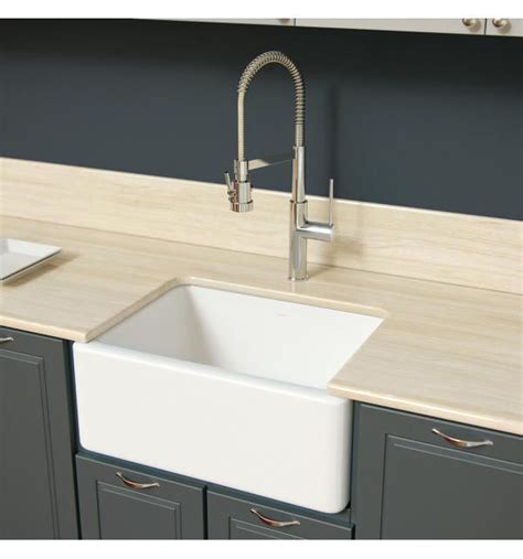 Options for cast iron drainboard farmhouse sinks just got bigger — errr, smaller — with this new design — the 42″ whitney — from strom plumbing. Latoscana LNR2418W 24" Fireclay Farmhouse Sink | Fireclay ...