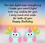 1st year birthday wishes for twins. Birthday Wishes for Twin Daughters-Birthday Wishes for My ...