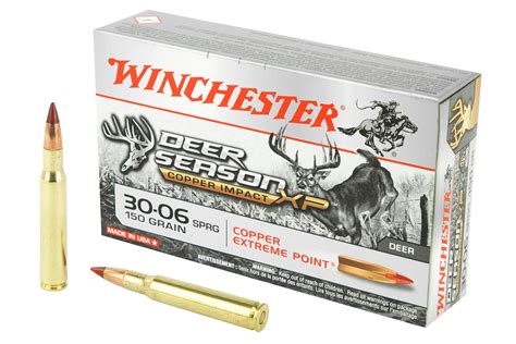 Winchester 30 06 Springfield 150 Gr Copper Extreme Point Deer Season Xp