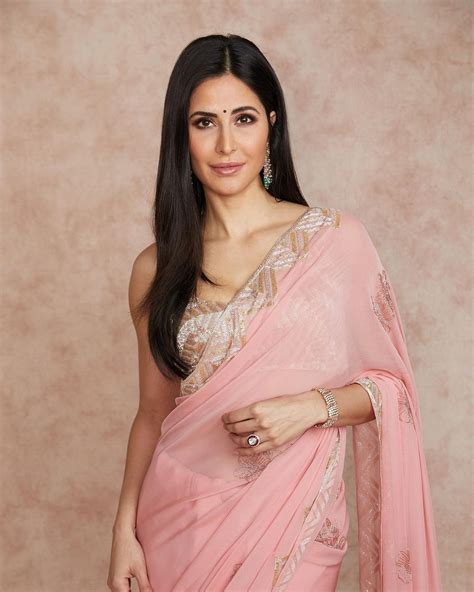 Katrina Kaif Oozes Elegance In Sheer Saree Check Out Diva Ace The Ethnic Ensemble News18