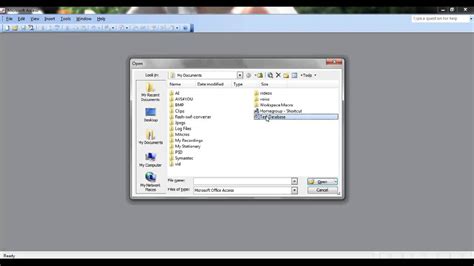 Microsoft Access Compact And Repair Database Youtube