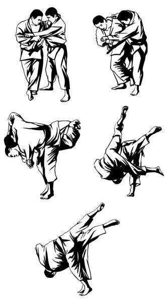 Judo Throw Stock Vectors Royalty Free Judo Throw Illustrations