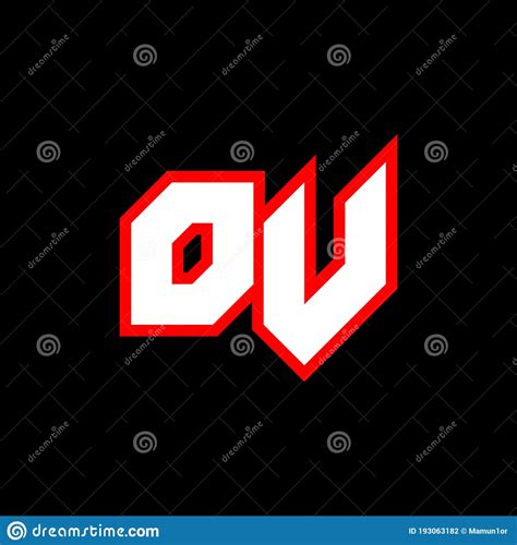 Ov Logo Design Initial Ov Letter Design With Sci Fi Style Ov Logo For