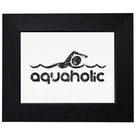 Hilarious Aquaholic Swimming Swimmer Graphic Shirt Pillow Etsy