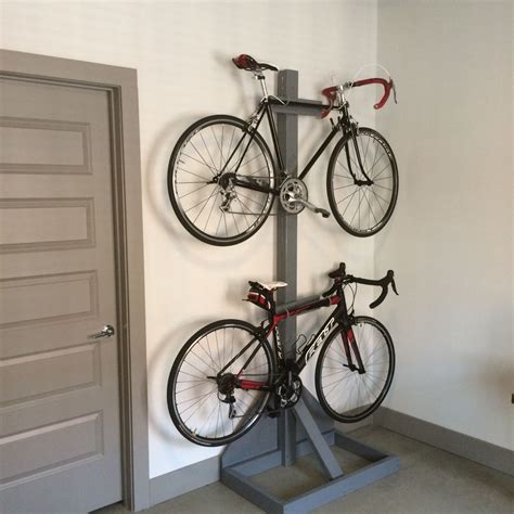 Diy Bike Rack Made From Cheap 2x4s In 2019 Bicycle Storage Diy Bike