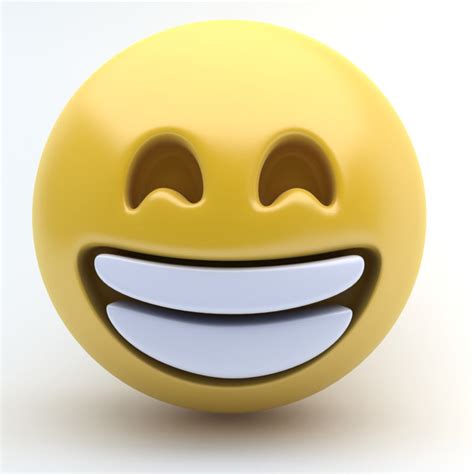 3d Model Emoji Happy