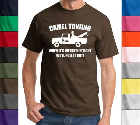 Camel Towing Funny T Shirt Adult Humor Rude T Tee Shirt