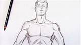 Drawing Throat Draw Male Torso Step Drawings Paintingvalley sketch template