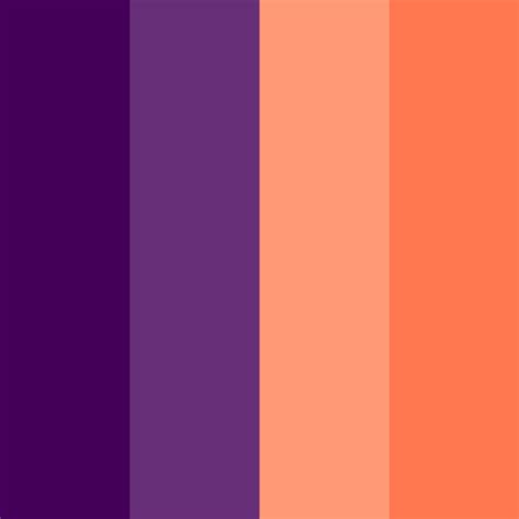Violet And Orange Color Palette Orange Color Palettes Purple Color